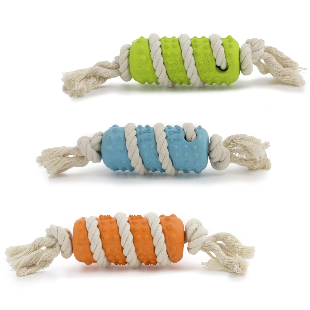 Rice Tugger Dog Toy. Choice of 3 Colours