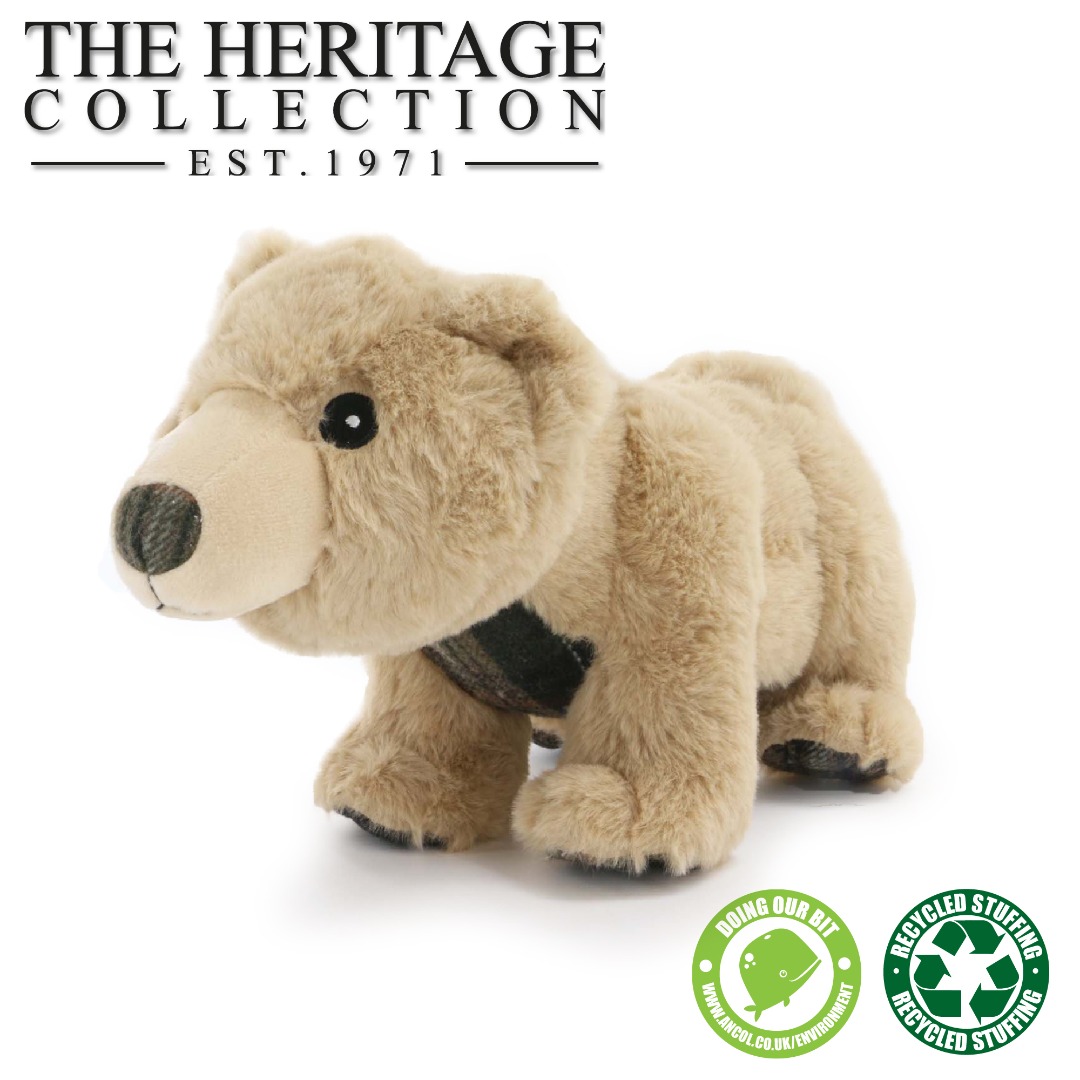 Ancol Heritage Tartan Bear Dog Toy
