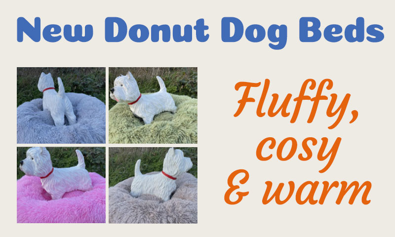 NEW IN - fluffy donut dog beds!