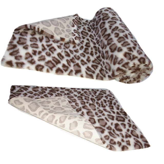 Leopard Print high grade Vet Bedding non-slip back bed fleece for pets