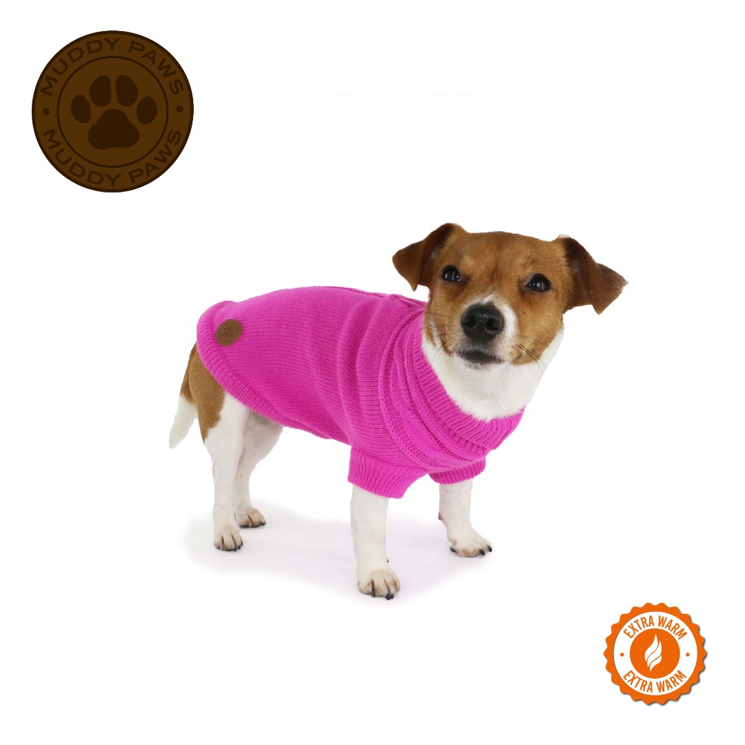 Cable knit dog jumper hot sale