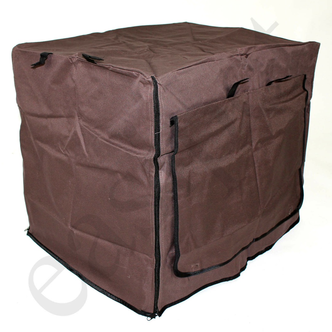 Brown Waterproof Dog Cage & Crate Covers