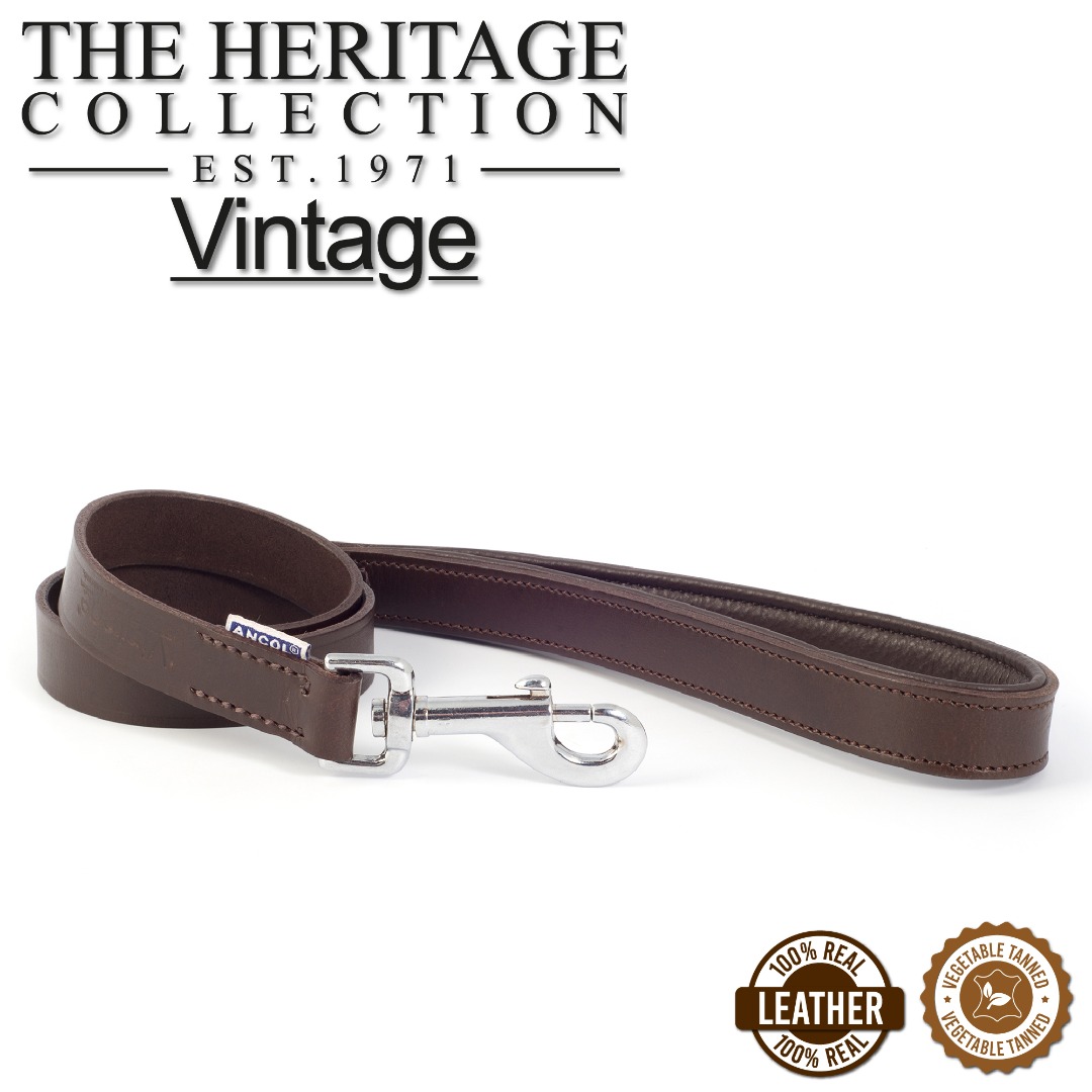 Ancol Vintage Leather Dog Lead