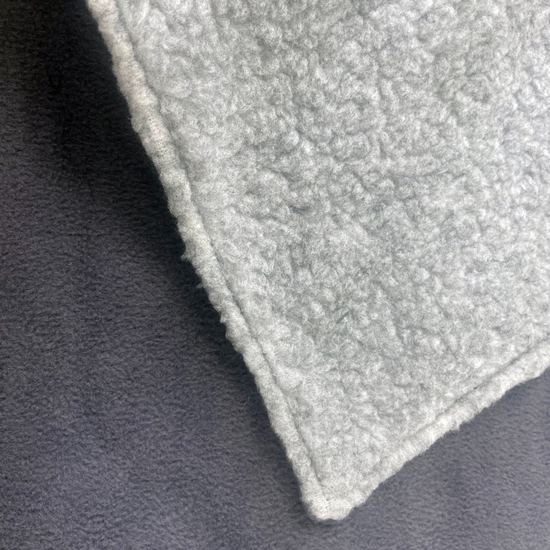 SoulPet Plush Country Grey Fleece Dog Blanket with Sherpa Fleece Back in 3 sizes.
