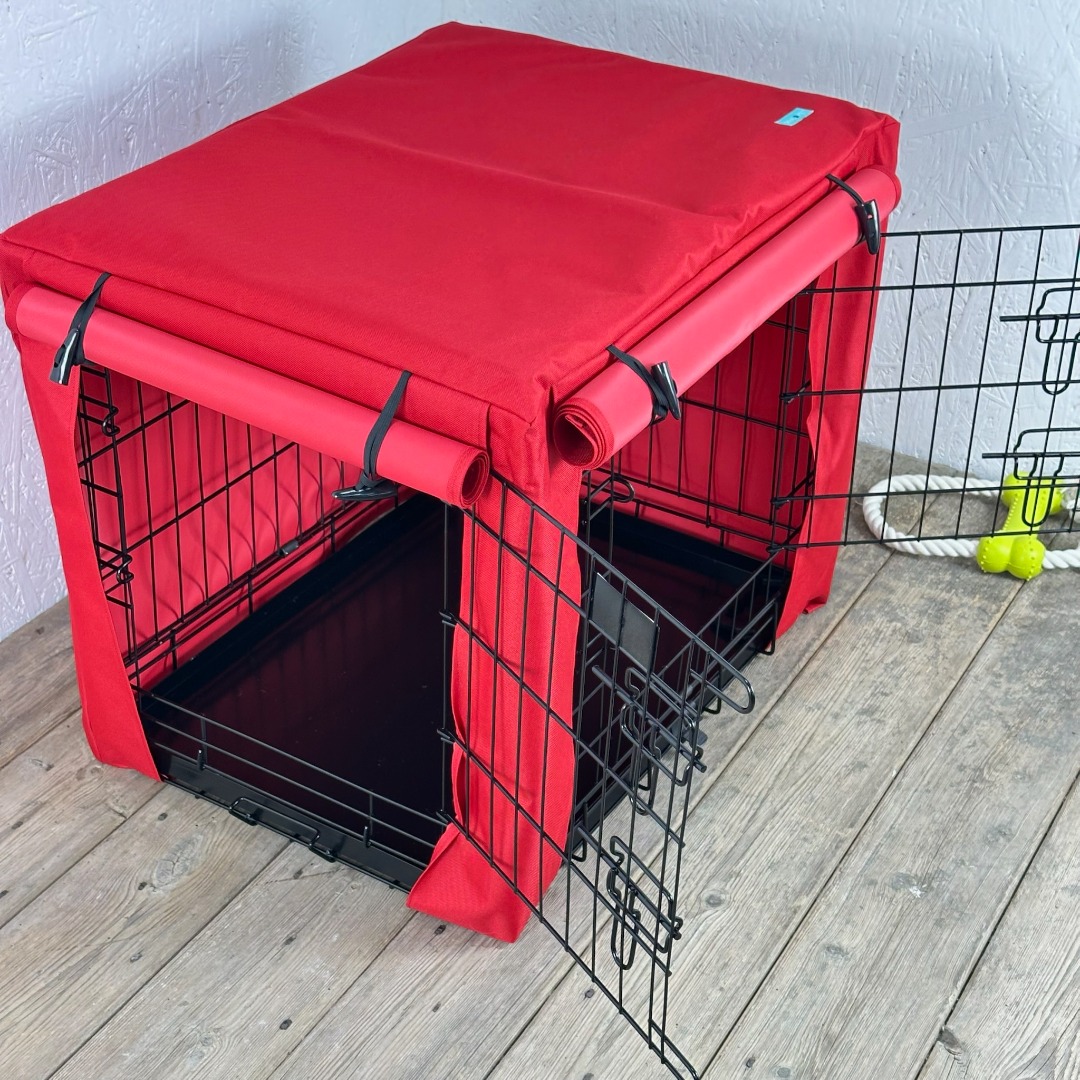 thumbnail image 2 of GReEn.hOmEs Waterproof Dog Cage Mat – Soft, Washable Pet Bed With Removable Cover (PINK) 2 of 4
