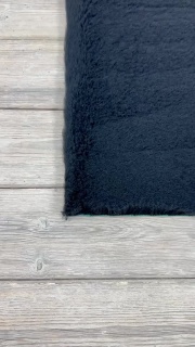 Traditional Black Vet Bedding roll whelping fleece dog puppy pro bed