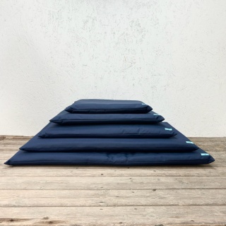 Navy Blue Dog Bed For Cage & Crates Waterproof Hygienic Bedding Mat
