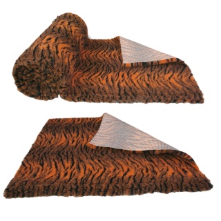 Tiger Print Orange Black high grade Vet Bedding non-slip back bed fleece for pets