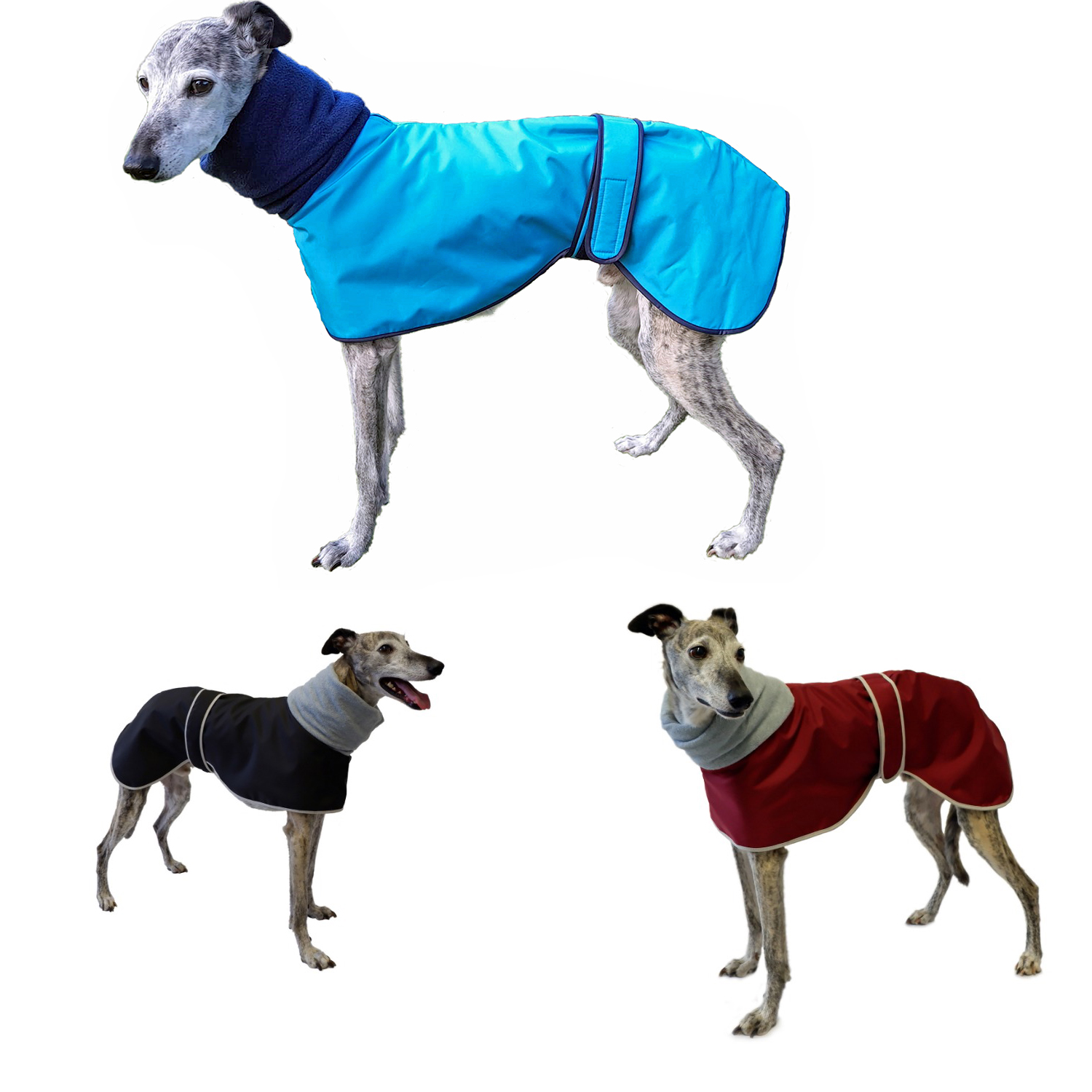 Greyhound Polo Waterproof Dog Coat Thermal Fleece