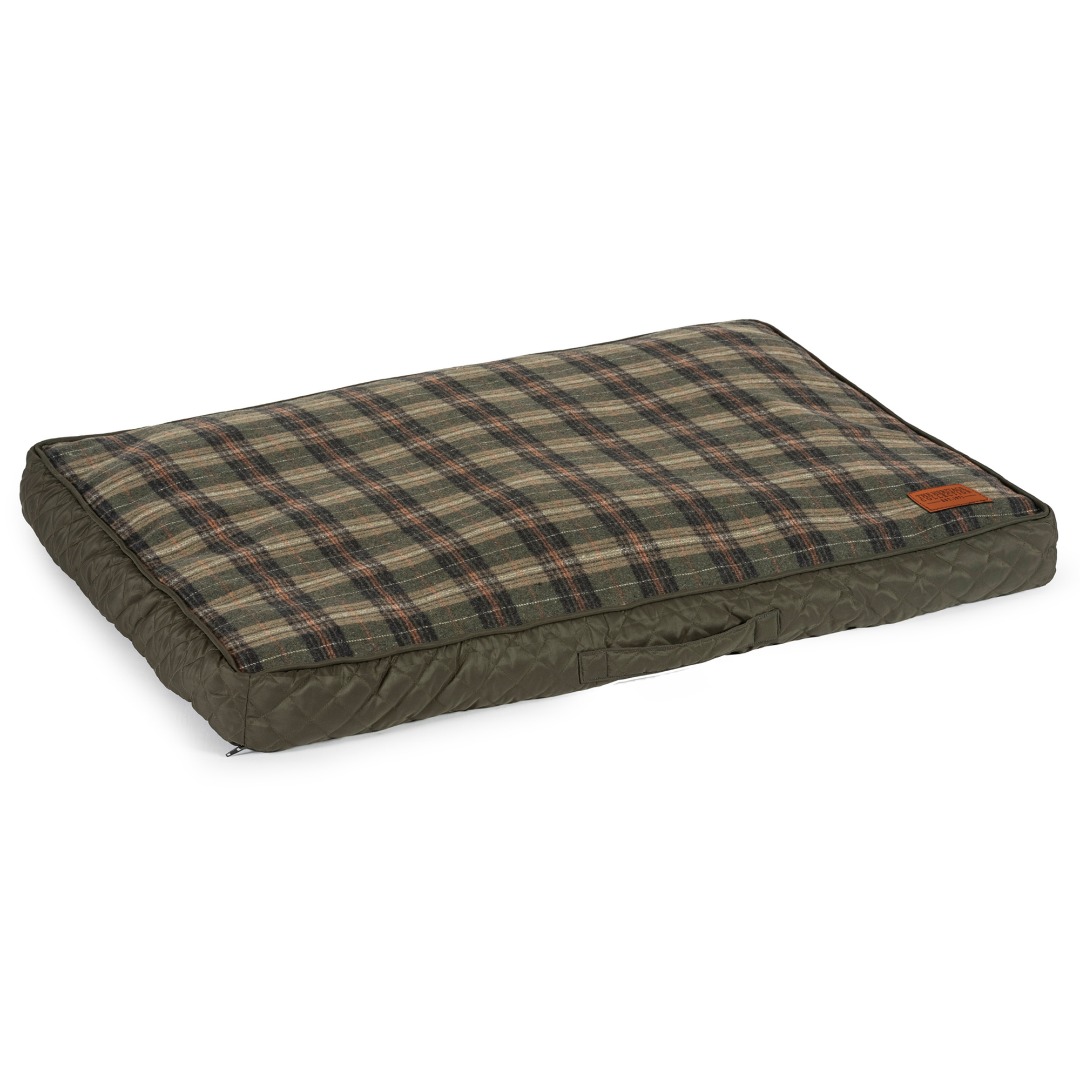 Ancol Quilted Dog Mattress memory Crumb Heritage Design Dog Bedding