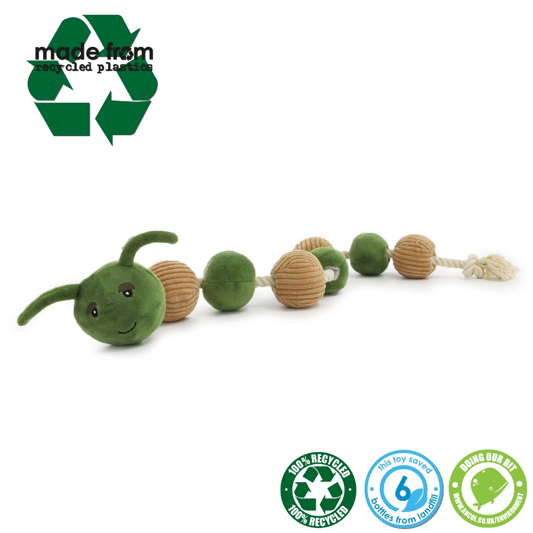 CATERPILLAR  completely recycled Dog Toy
