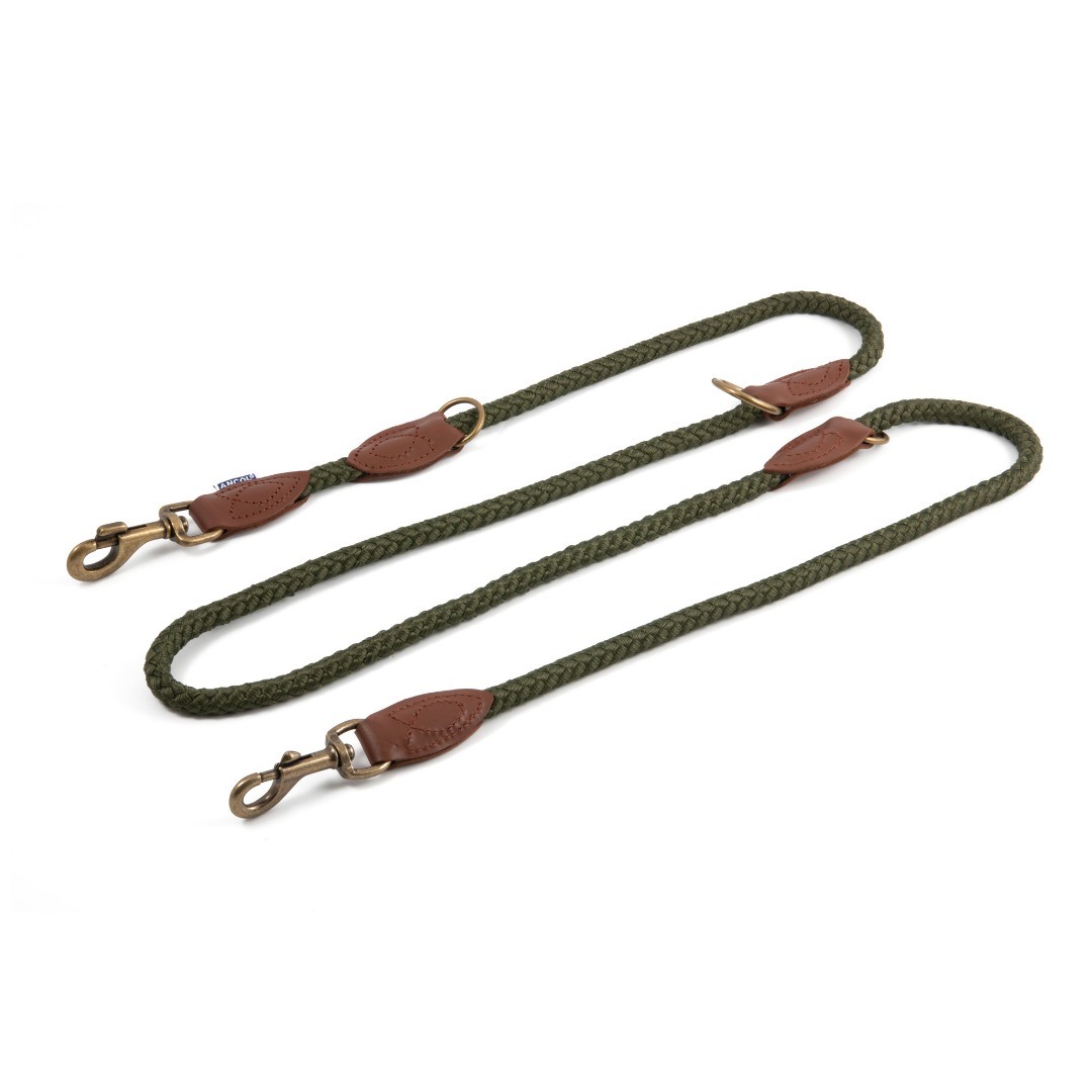 Heritage Green Rope Multiway Training Lead Size: 2M X 12MM