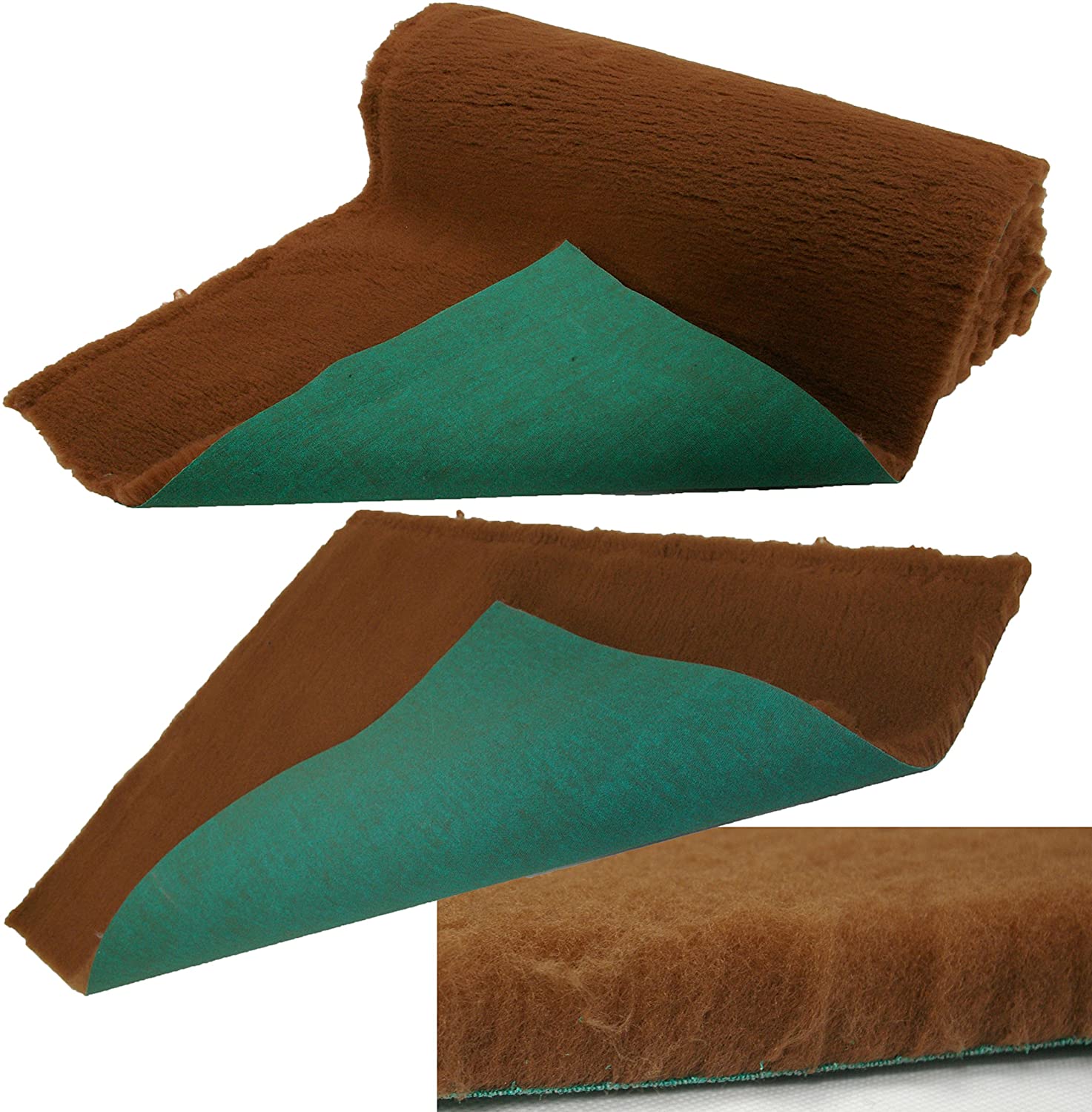 Traditional Brown Vet Bedding roll whelping fleece dog puppy pro bed