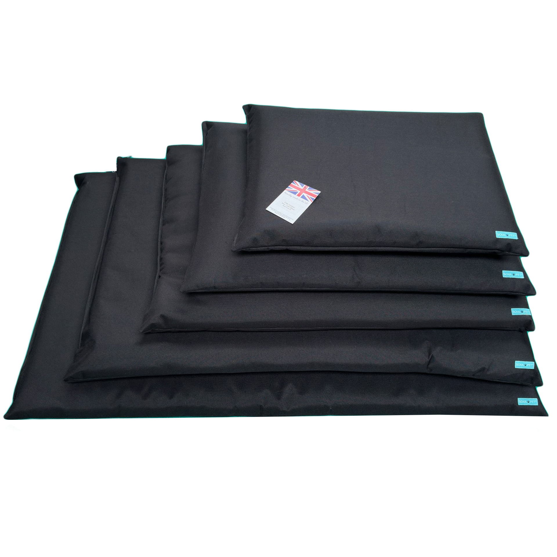 Black Dog Bed For Cage & Crates Waterproof Hygienic Bedding Mat