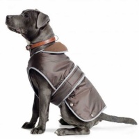Ancol Muddy Paws Stormguard Chocolate Brown,  Waterproof Fleece Lined Dog Coat
